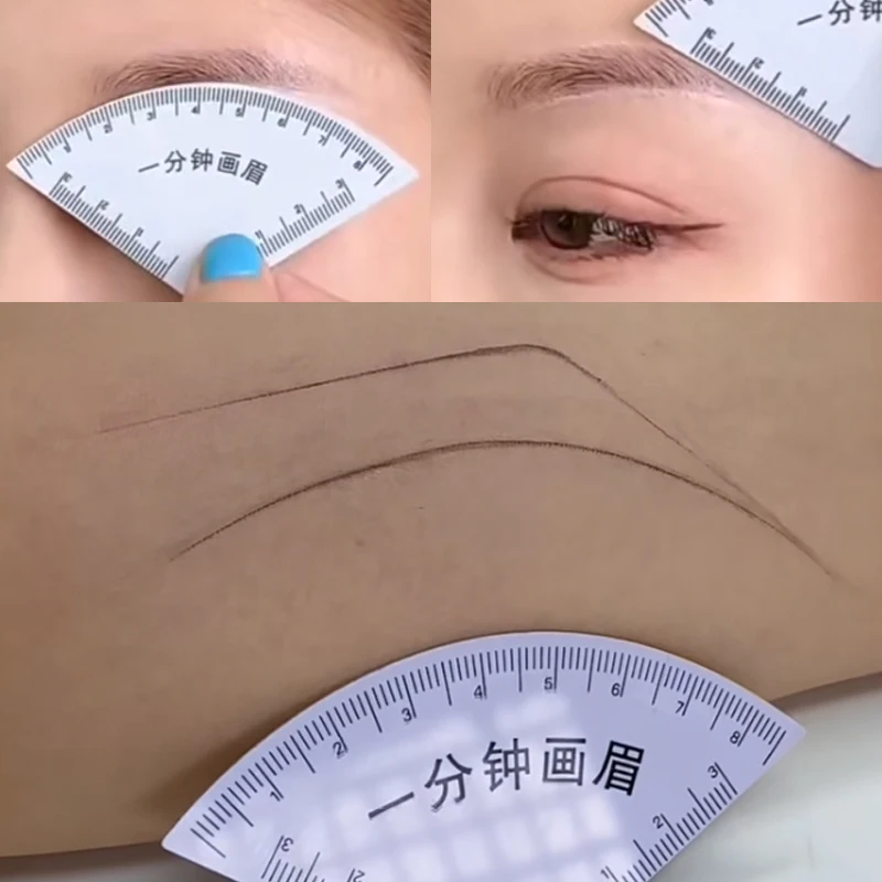 Fast Drawing Eyebrow Desgin Ruler Microblading Mapping Tools Shaping Permanent Makeup Drawing Guide Brow Ruler Tattoo Template