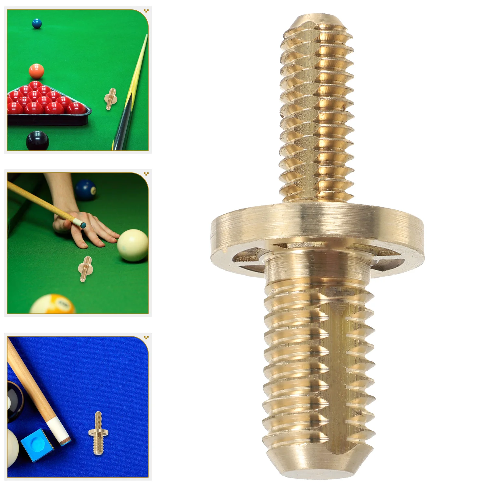 

1/2 Inch Pool Cue Screws Brass Joint Pin Copper Interface Extension Stick Lengthening Repair Upgrade Durable Screw Connector For