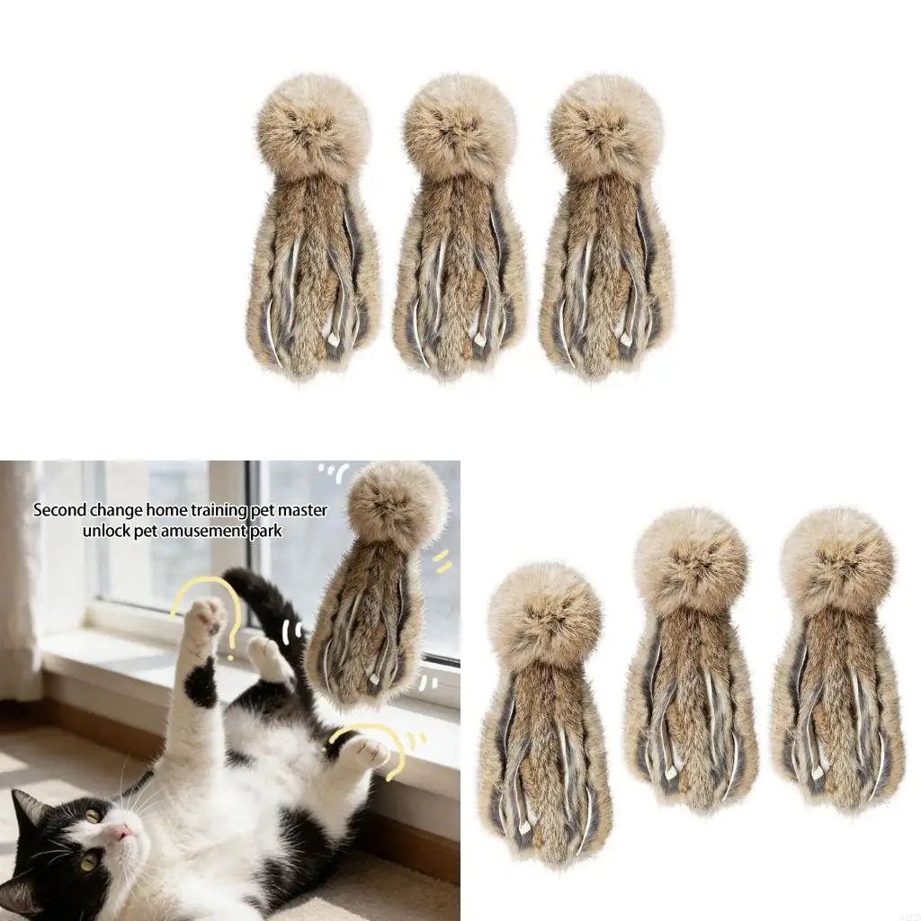 62KD Furry Plush Octopuses Pet Chewing and Teasing Toy Engages Pet Sensing Promote Active Play Mental Stimulation Cats Toy