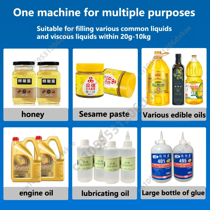 Flow Weighing Type Fully Automatic Dispensing Filling Machine Honey Sesame Sauce Edible Oil Glue Viscous Liquid CSY-L15