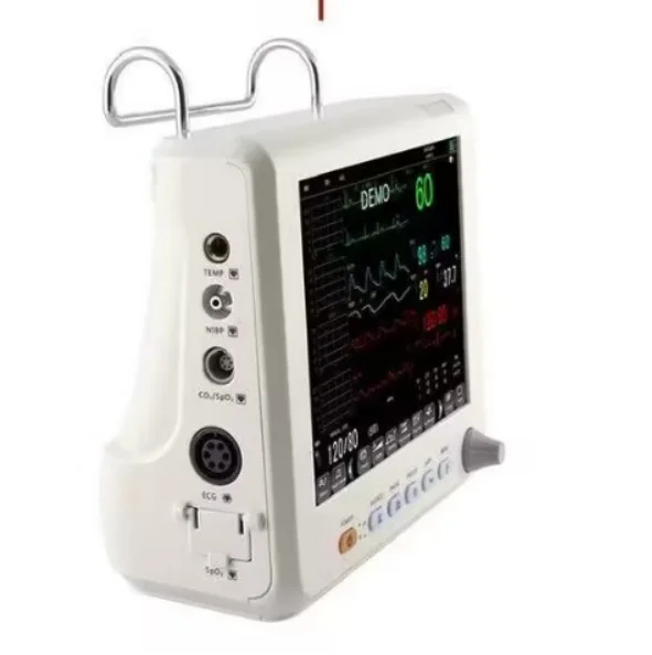 

Portable Vital Signs Monitor with Rolling Stand Medical Handheld Multi-Parameter Monitor
