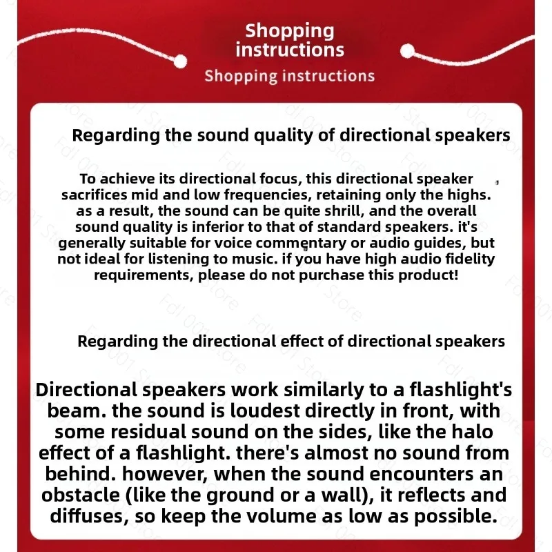 Ultrasonic Sensor Sound Directional Speaker Suitable For Exhibitions Halls Museums Memorial Halls Convention Centers Speakers
