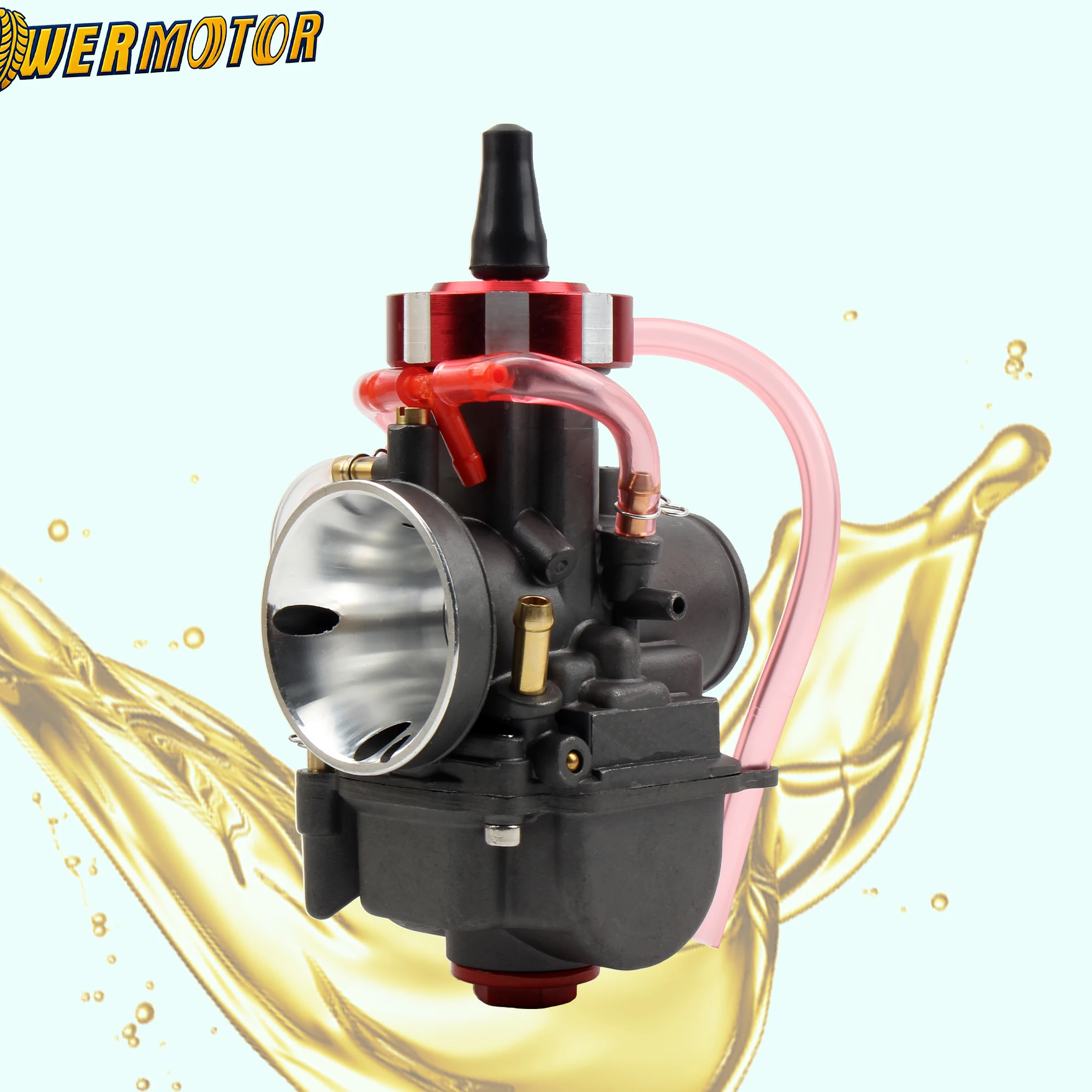 

Motorcycle Flat Curtain Carburetor PWK 30mm 150cc 4 Stroke Engine Carb Universal Parts Enduro Dirt Pit Bike Motocross Carburetor