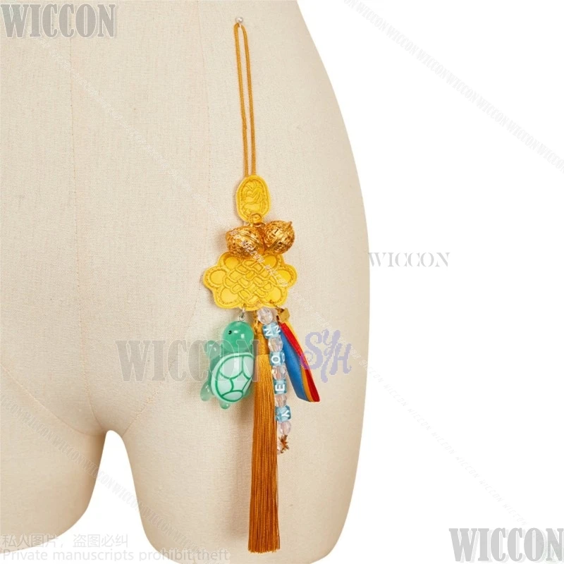 أنيمي شيطان تأثيري زوي الصينية عقدة زي لطيف الدعائم لطيف السلحفاة زوي اسم قلادة جيراي كي الفتيات الدعائم هالوين كوميك كون