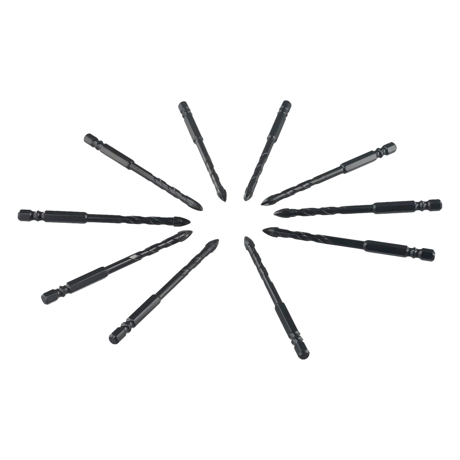 

Совершенно новая плитка, 10 шт., сверло для плитки, легированная сталь для плитки, кирпича, стекла, шестигранный хвостовик, заточенный мрамор, износостойкий