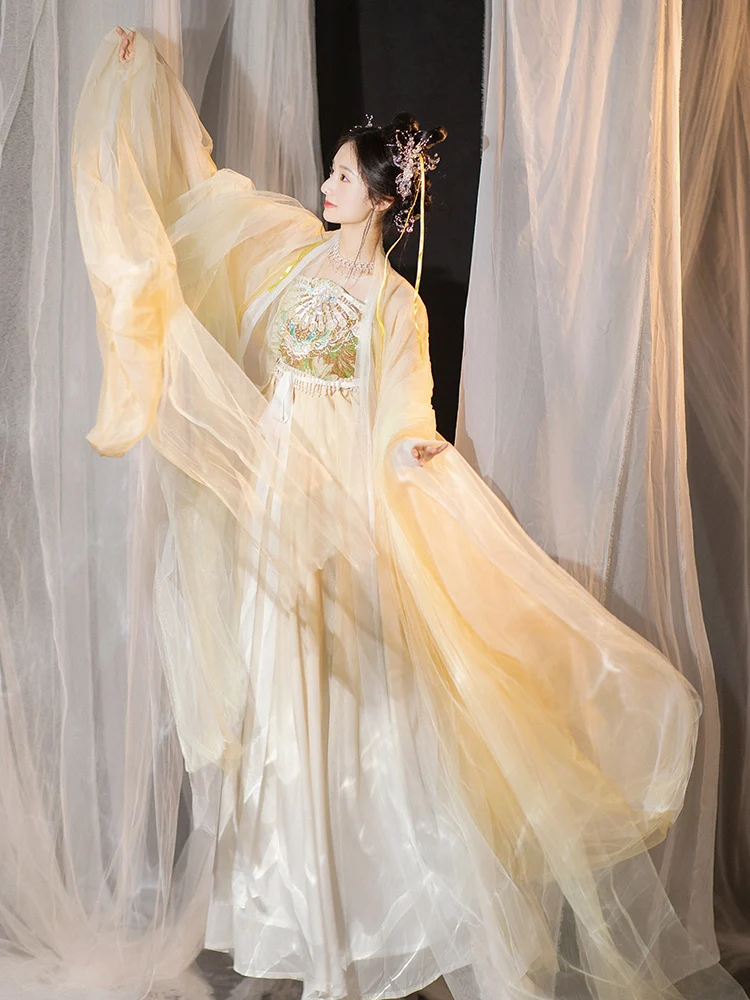 Weyue Tang Sle Hanfu Women's Summer New Version Large Sve irt een Ancient Costume Daily Original Kozi Skirt