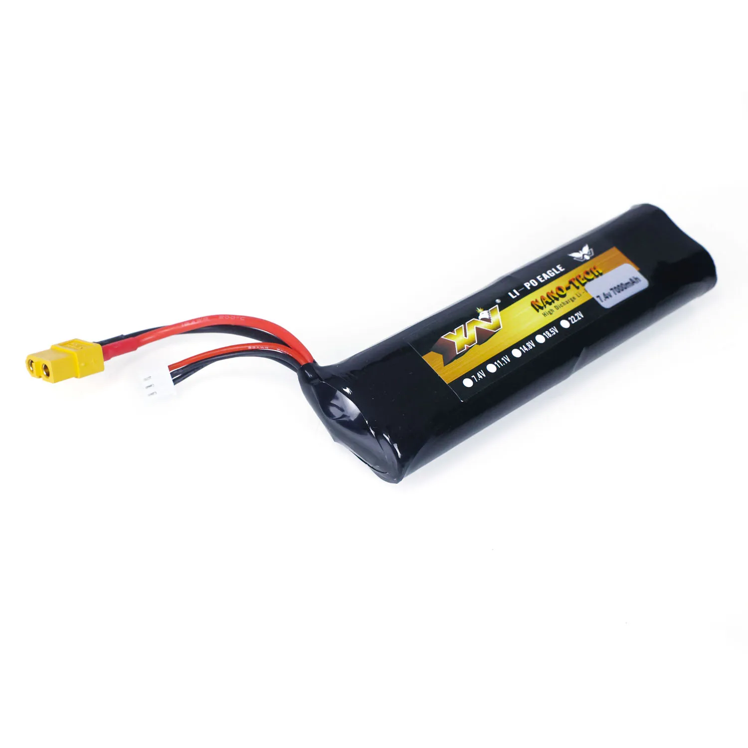 7000mAh 7.4V Li-polymer Battery for 1/16 Heng Long RC Tank Abrams German Tiger I 3818 3889 DIY Model TH22460