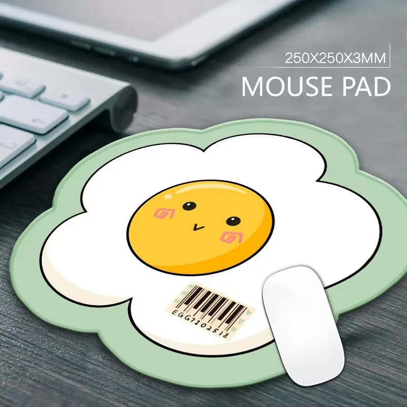 

French Fries Mouse Pad Gaming Rubber Anti-skid Cartoon Hamburger Art Design For Laptop Table Office Non-slip Accessory Mat