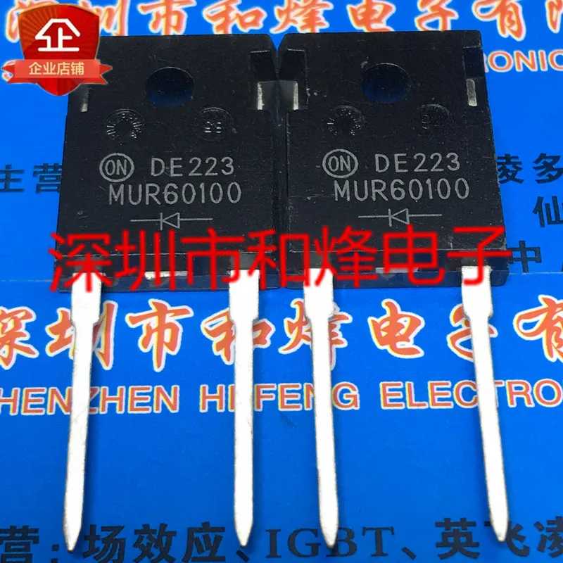 5PCS-10PCS MUR60100  TO-247 1000V 60A   Really Stock Best Quality Guarantee Transistor Fast Shipping Quality