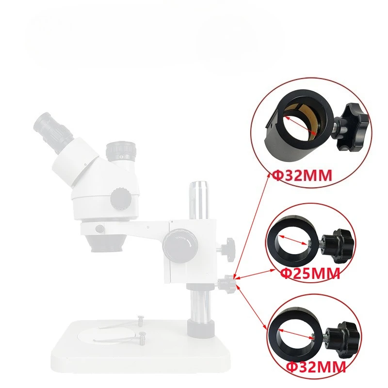 32mm 25mm Anti-slip Mounting Ring for Stereo Microscopes Anti-drop Stopper Base for Video Microscope Professional Lab Accessory