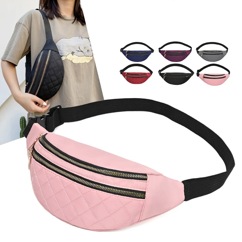 Waist Bag Women Fanny Pack Chest Shoulder Belt Bag Fashion Packs Party Crossbody Lady Travel Phone Pouch Lady Purse Bum Bags