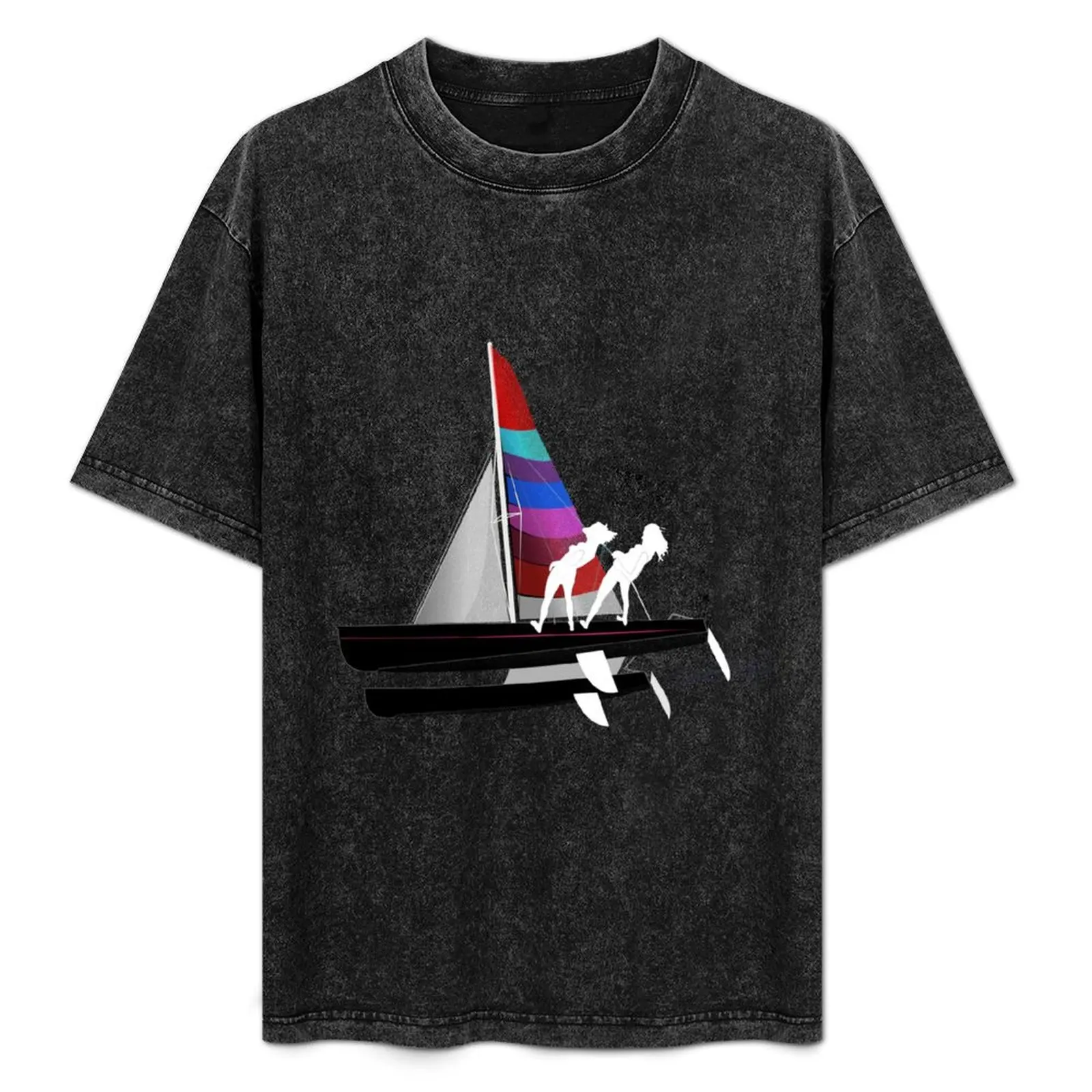Camiseta Hobie 18 Catamaran F18, camiseta básica suave de algodón de manga corta