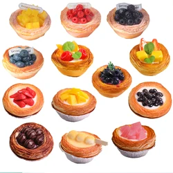 1PCArtificial Egg Tart Cake Dessert Wedding Party Decoration Cake Decoration Photography Professional Food Simulation Cake Model