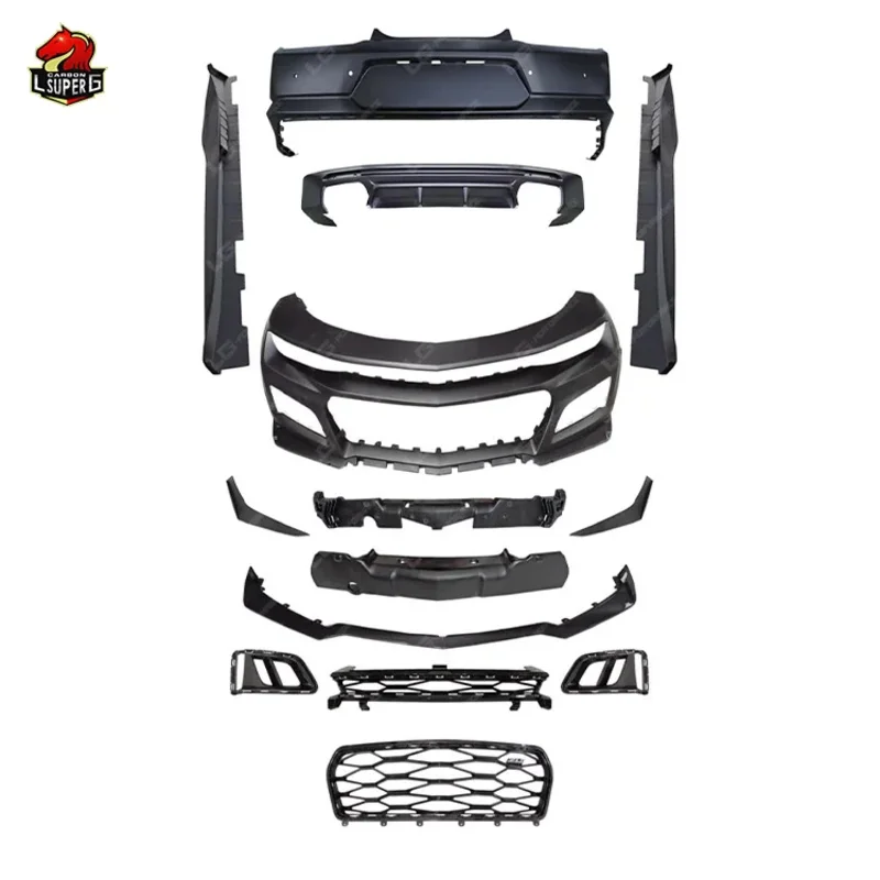 

Car Facelift ZL1 Style Full Set Body Kit for Camaro Upgrade Front Bumper Rear Bumper Grille Side Skirts Fender