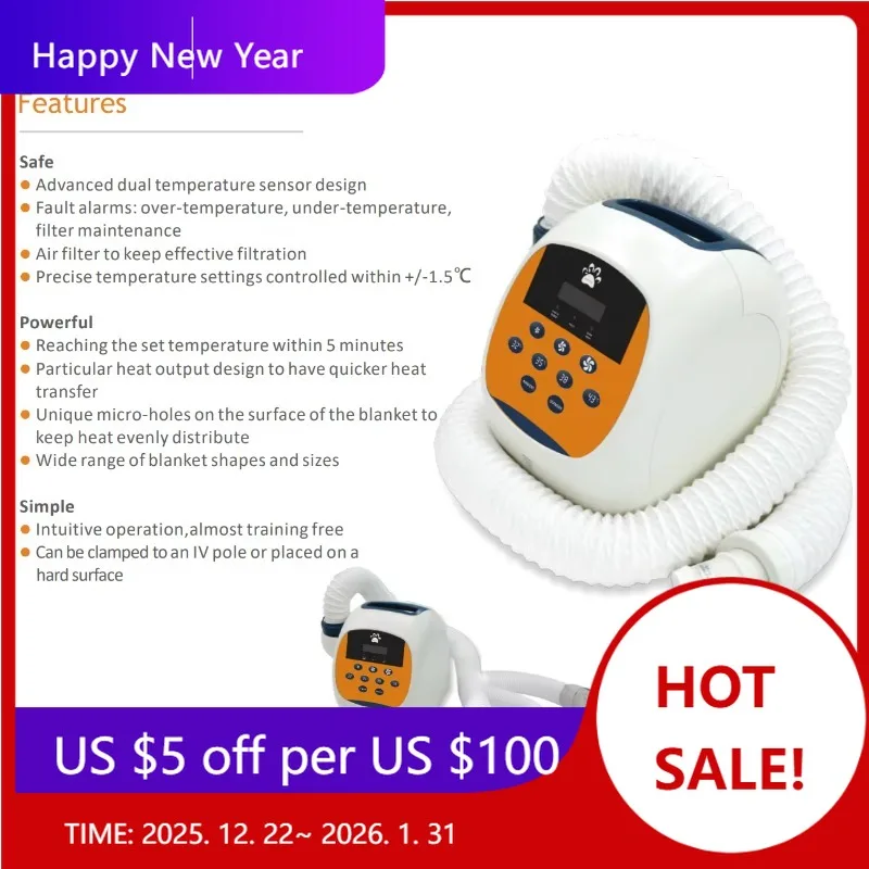 

【Factory】Veterinarian Dual Temperature Sensors Patented Air Circuit Air Vent 8blanket Over-temperature Alarm Large Warming Syste