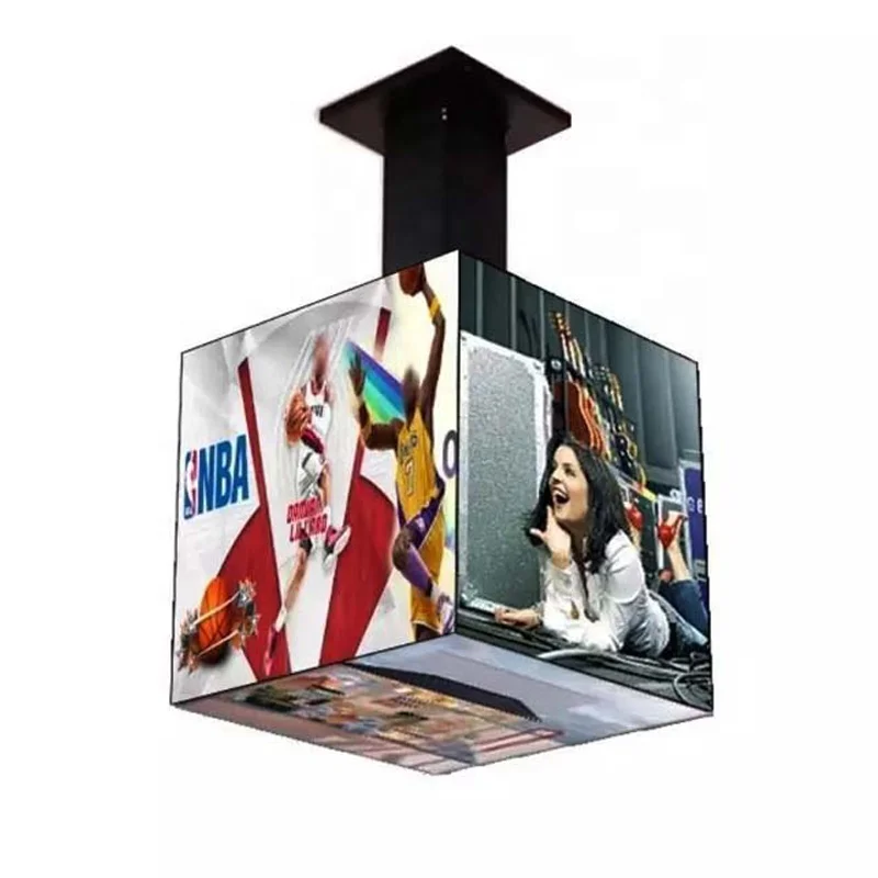 Multi Color Wifi 4g App Control Full Color Retail Store Magic Cube Led Screen P2.5 Led Sign Cube Led Display