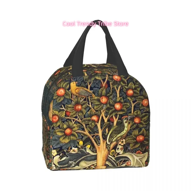 William Morris Forest Animals Thermal Insulated Lunch Bag | Portable Floral Art Outdoor Picnic Food Bag for Women, Hand Washable