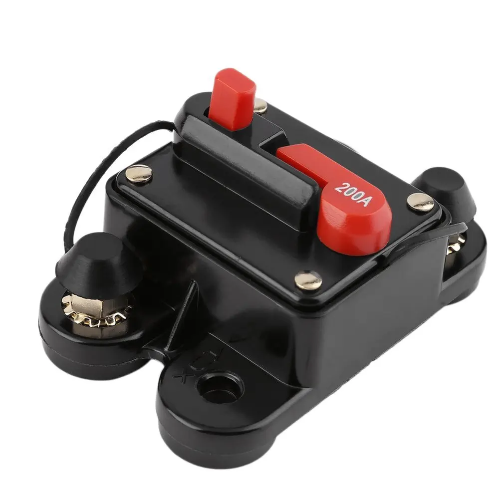 

50A 60A 80A 100A 125A 150A 200A 250A Optional Car Audio Inline Circuit Breaker Fuse for 12V Protection SKCB-01-100A Dropshipping