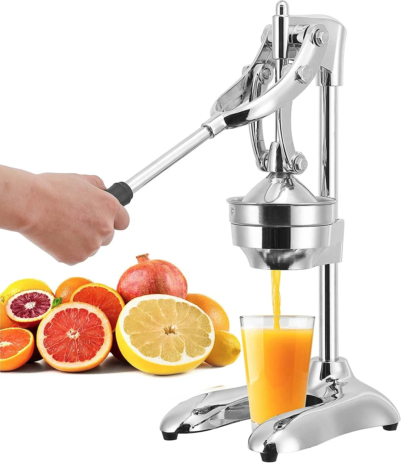 Manual Lemon Squeezer Citrus Juicer Machine Multifunctional Stainless Steel High Efficiency Hand Press