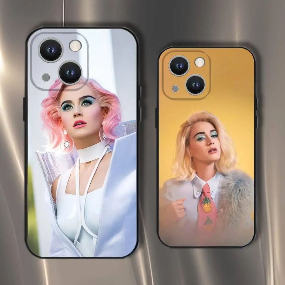 

Singer K-Katy P-Perry Phone Case For iPhone 16,15,14,13,12,11,Pro,XS,Max,XR,Plus,E,SE4,Mini Black Soft Cover