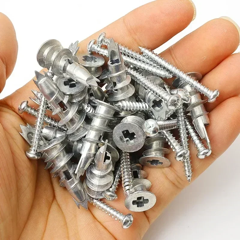 Metal Self-Tapping Drywall Screw Wall Anchors Plasterboard Dowels Drilling Plug Photo Frame Mounting Expansion Screw Fastener