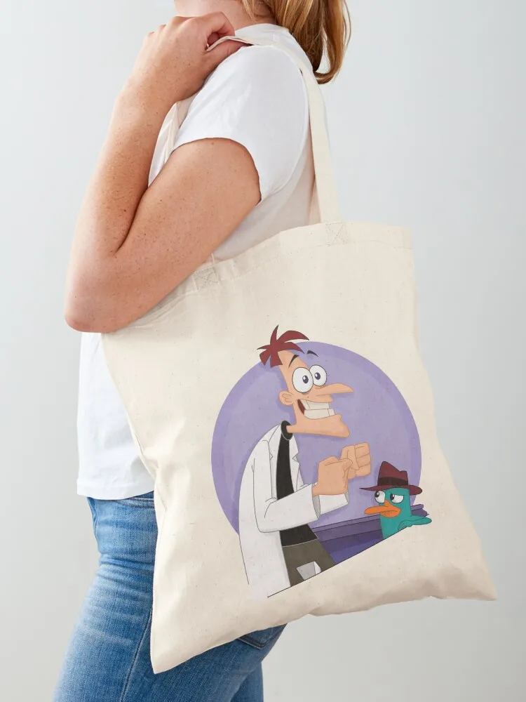 Doof and Perry Tote Bag Canvas stote bag Cloth bags Gift bag Cloth