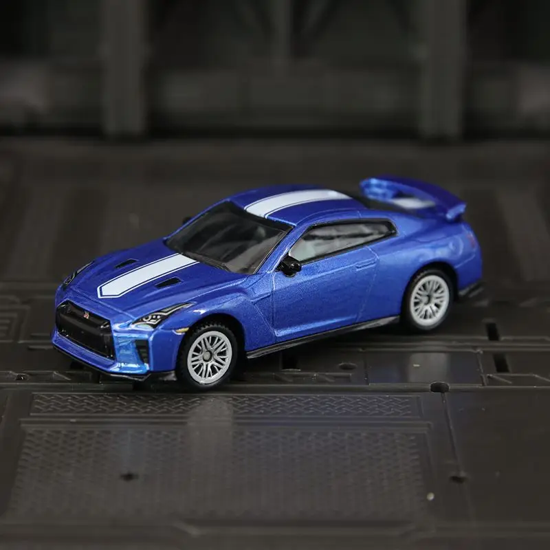 1: 64 simulação Nissan GT-R35, modelo estático, carro de presente colecionável de metal