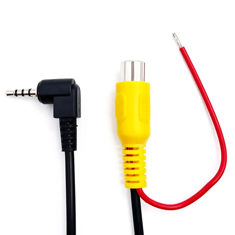 Rearview Camera Connection Cable RCA To 2.5mm AV Converter Cable Car Rear View Reverse Parking Camera To Car DVR