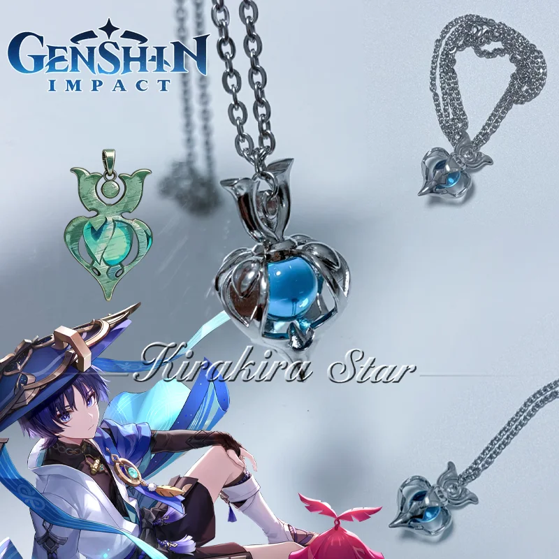 Collar de Anemo Wanderer de Genshin Impact, accesorio de cosplay, collar de Vagabundo, para regalo, unisex, regalo de cumpleaños, accesorios de Halloween