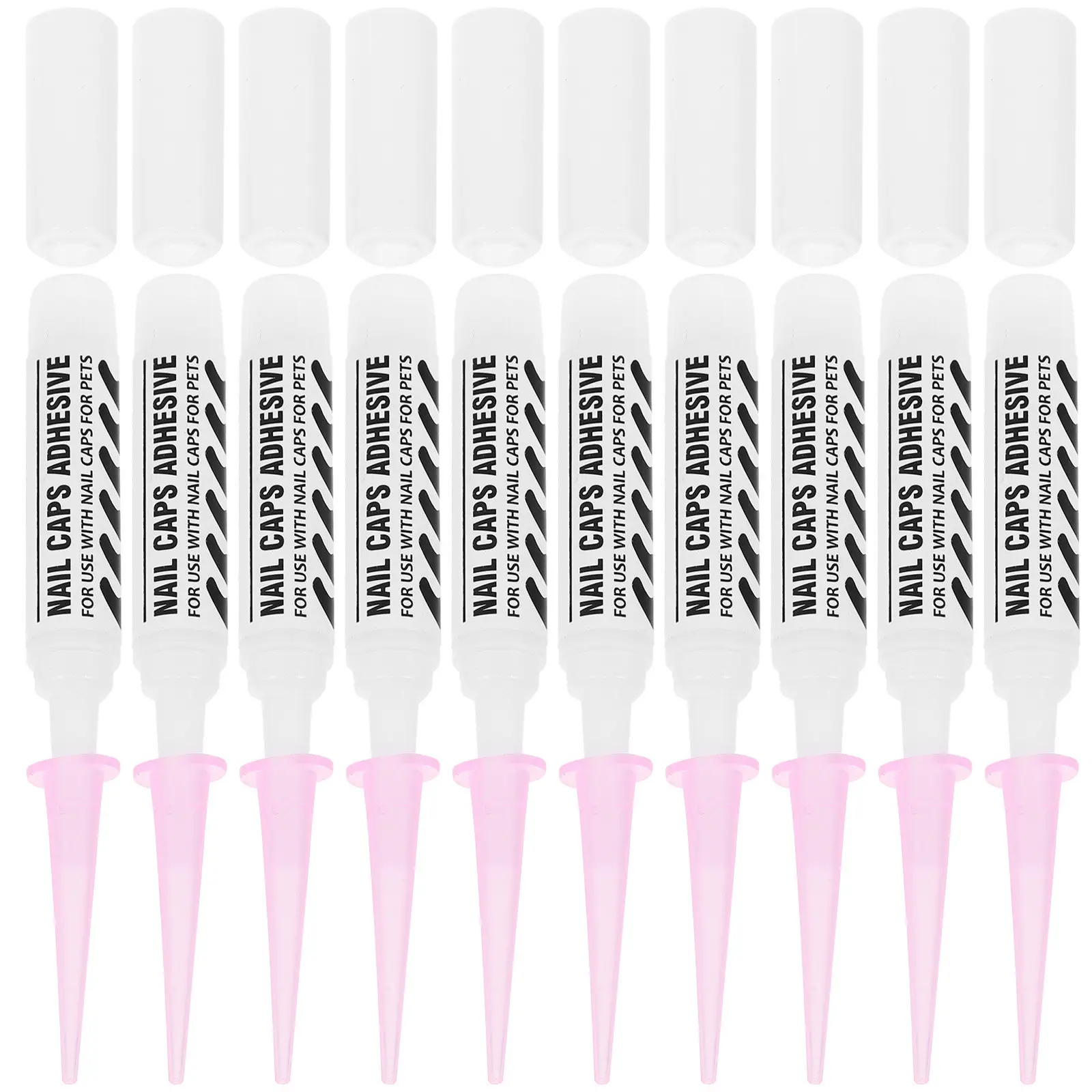 20Pcs Pet Nail Glue Adhesive for Claw Caps Safe Non Toxic Fast Setting Gel Formula Prevents Furniture Scratching Supports
