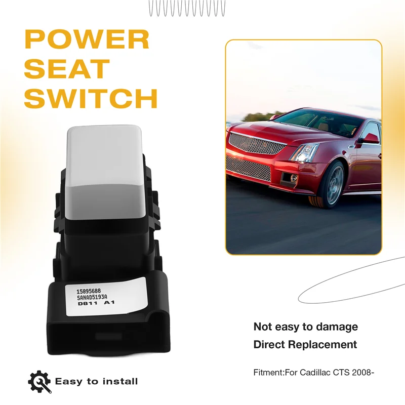

15895688 Car Power Seat Switch For Cadillac CTS 2008- Electric Seat Control Switch
