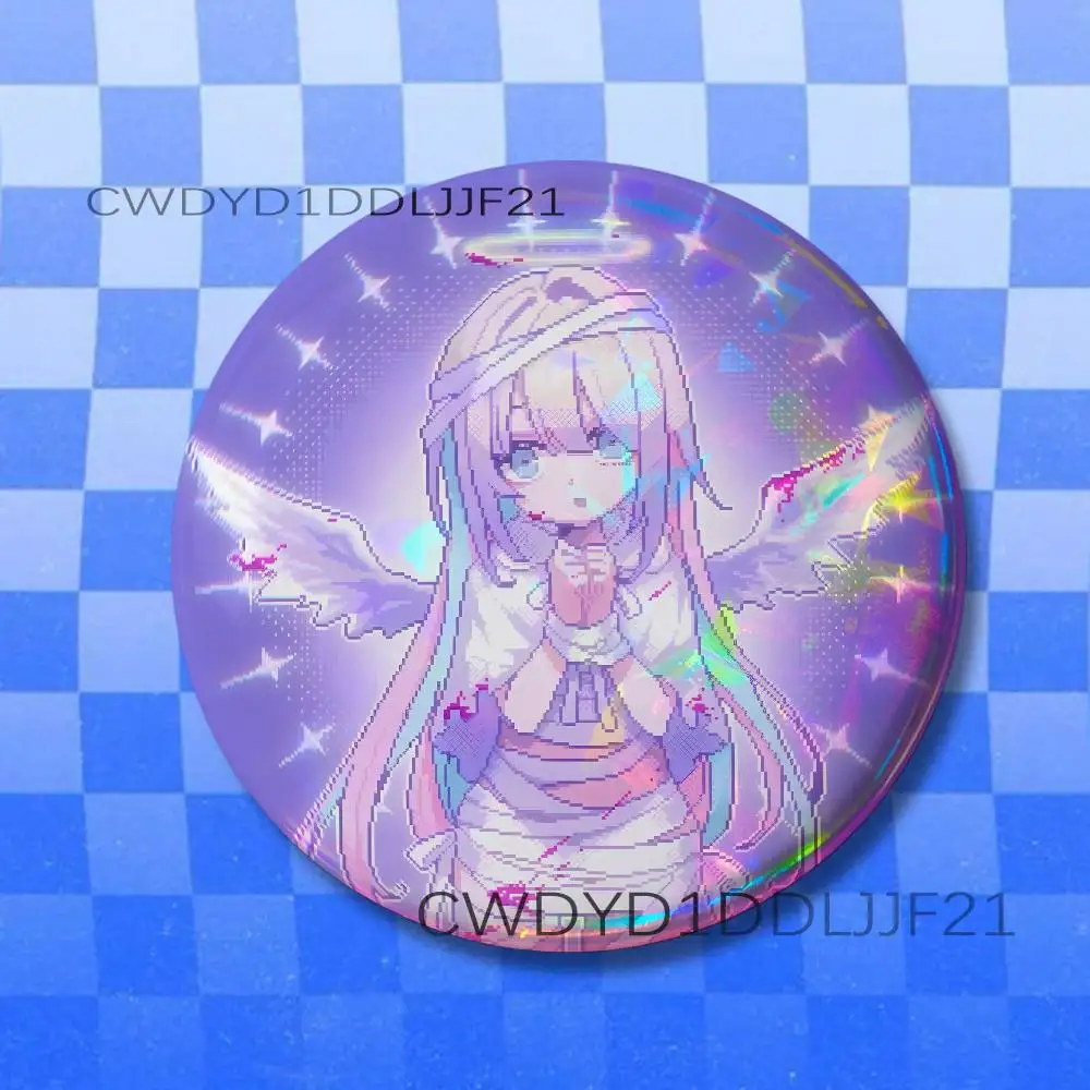 K-Kangel Needy Streamer Overload Button Pins Cool Anime Cosplay Badges Clothes Backpack Decorations Brooch Gifts view 2