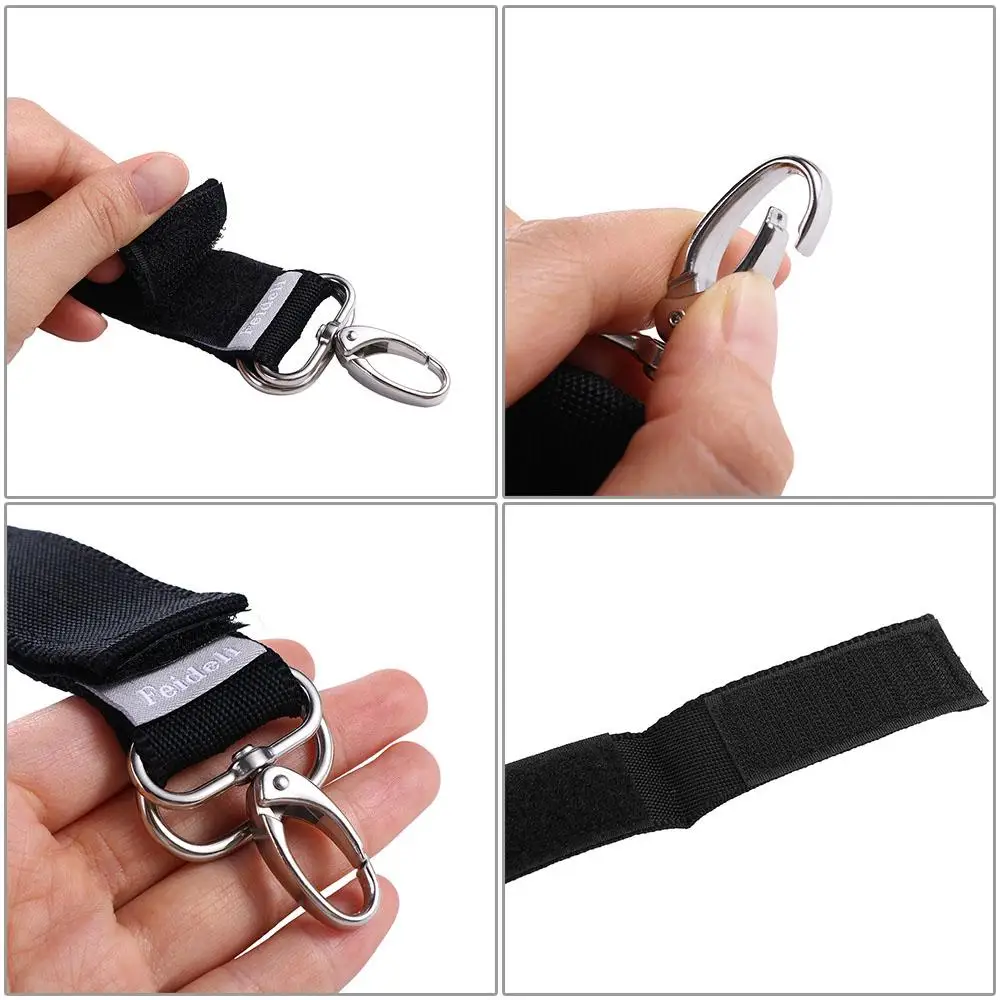 Accessories Newborn Nylon 360 Degrees Metal Stroller Accessories Stroller Hook Diaper Bag Hanger Pushchair Clip