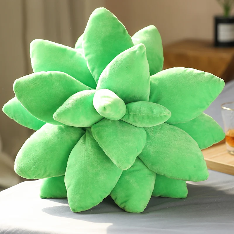 Lifelike Succulents Plush Stuffed Toys Various Cute Potted Flowers Bookshelf Pillow Home Living Room Decoration Girls Gifts