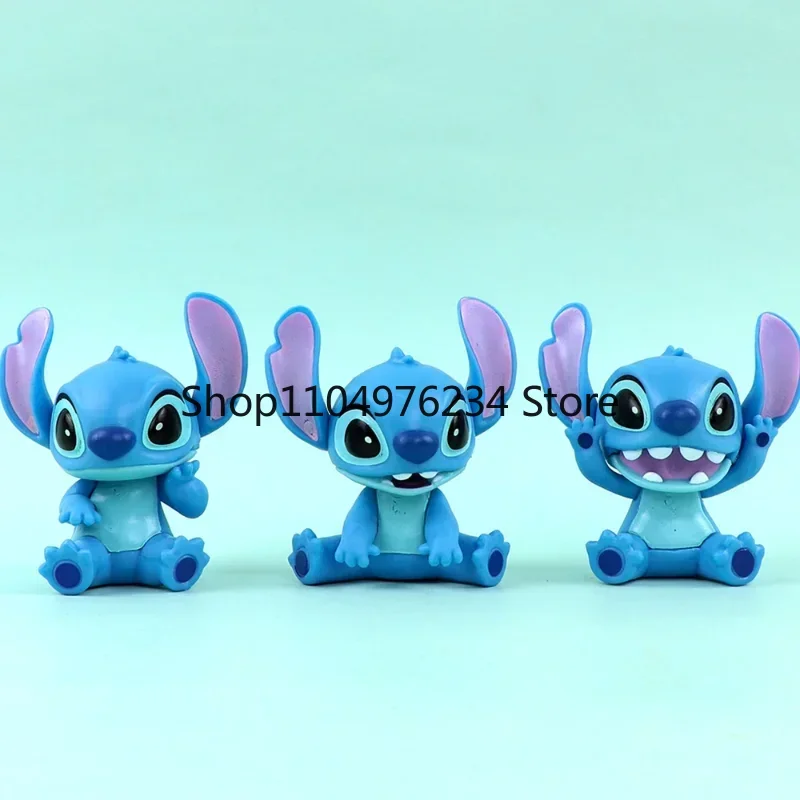 @ Miniso Kawaii ستيتش دوت الشكل صندوق أعمى أنيمي سيارة كعكة غرفة ديكور دمية نموذج هدية عيد ميلاد لفتاة صندوق غامض جديد