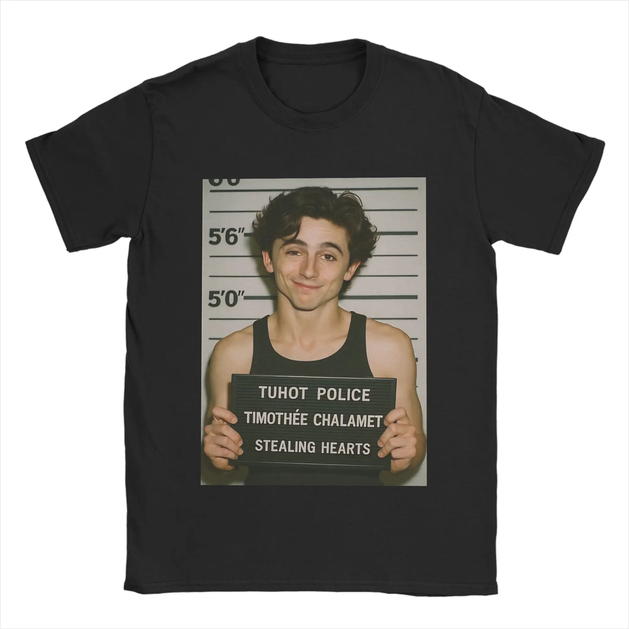 Men's Timothee chalamets T Shirt  Pure Cotton Clothing Novelty Short Sleeve Round Collar Tees Printed T-Shirts