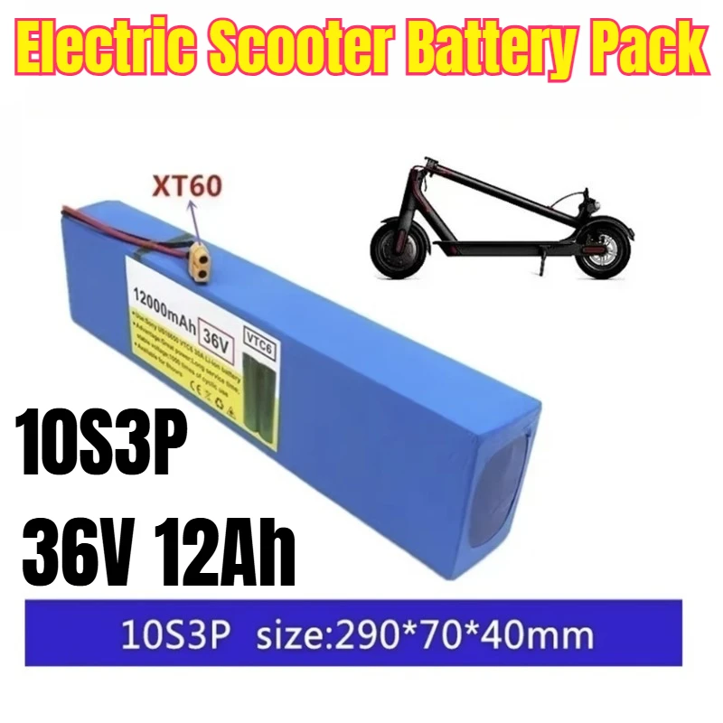 

10S3P 36V 12Ah 18650 Electric Scooter Battery Pack