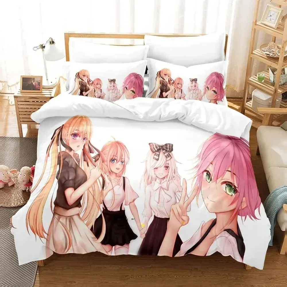 3D Printed Cartoons A Couple Of Cuckoos Bedding Set Single Twin Full Queen King Size Bed Set Adult Kid Bedroom Duvetcover Sets