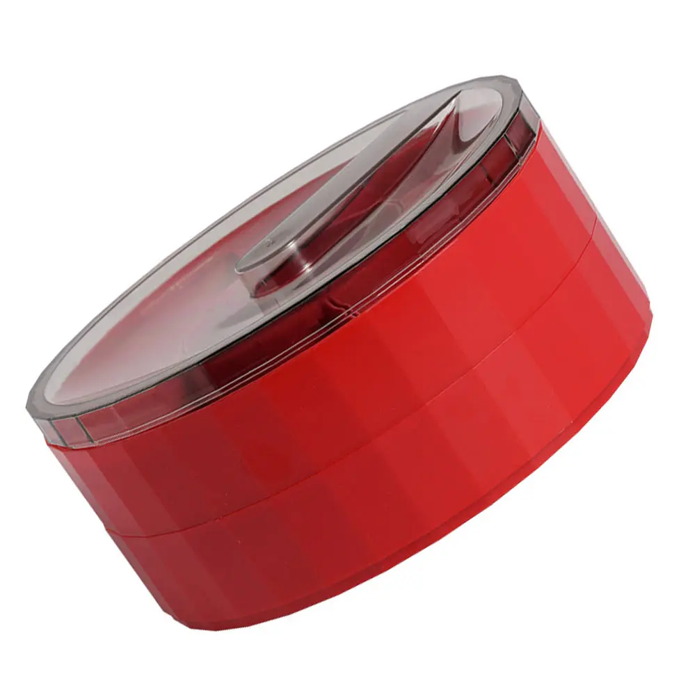

Double Layer Fruit Tray Snacks Box PP Material Storage Container Stylish Desk Decor Multi Grid Kitchen Bar Accessories Plastic