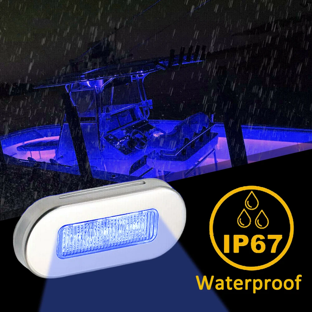 DC 12V 24V RV Marine Boat Transom LED luce di poppa bianco freddo LED fanale posteriore indicatore di direzione illuminazione per barche accessorio