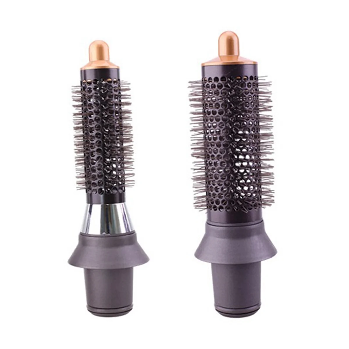 

2Pcs Round Volumizing Brush and Adapter for Hair Dryer Limp Flat Hair Volumizer Attachment Tool A