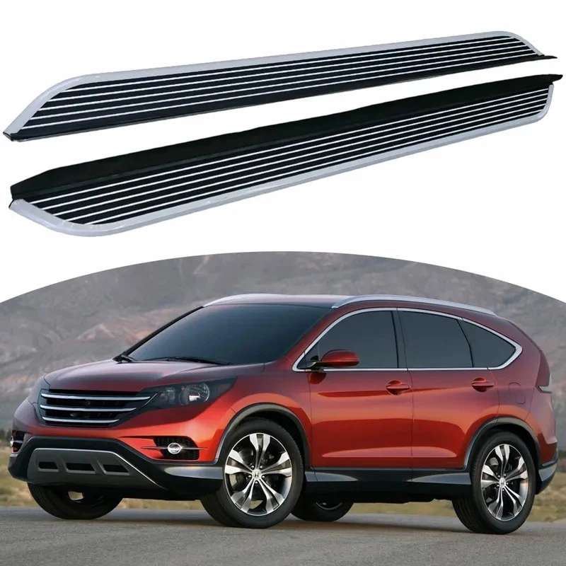 

High Quality Fit CRV-2012-2016 2PCS Aluminum Fixed Side Steps Running Boards Ne Bars Rails Stepping Plates Hot Selling