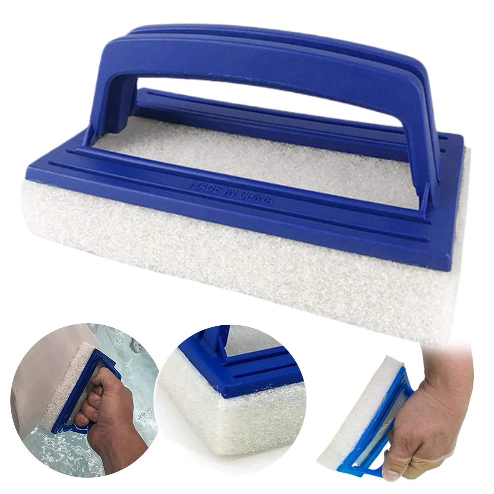 5-1PCS Pool Wall Cleaning Brush Waterline Scrubber Cleaning Pool Hot Spring Swimming Pool Spa Tub Accessory Sponge Brush Cleaner