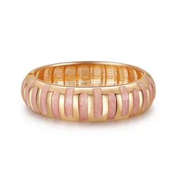 Trendy Vertical stripe Drip Oil Bracelet Bangle For Women Fashion Punk Cuff Bracelets Jewelry Gift