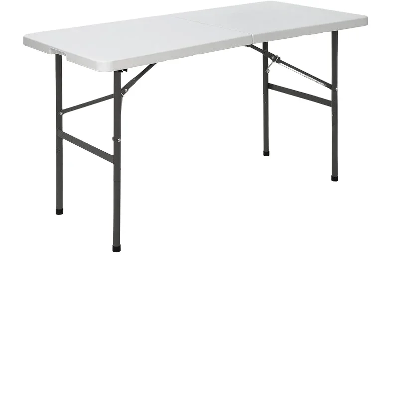 2026-Wholesale White Rectangle Plastic Dining Table Wedding Reception Party Event Folding Table Picnic Portable Folding Table