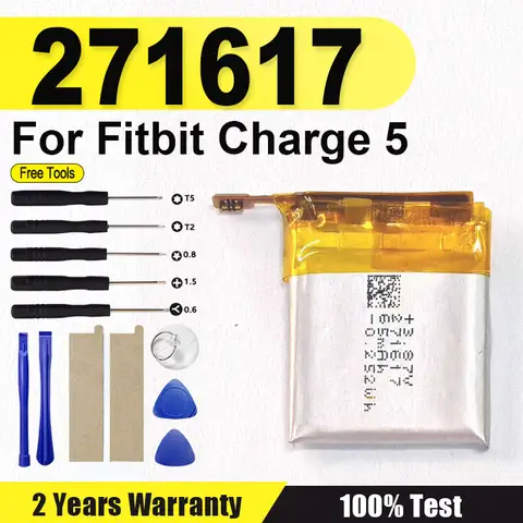 271617 NEW Battery Replacement Battery 65mAh For Fitbit Charge 5 Charge5 Smart Sports Watch Batterie Accumulator + Free Tools