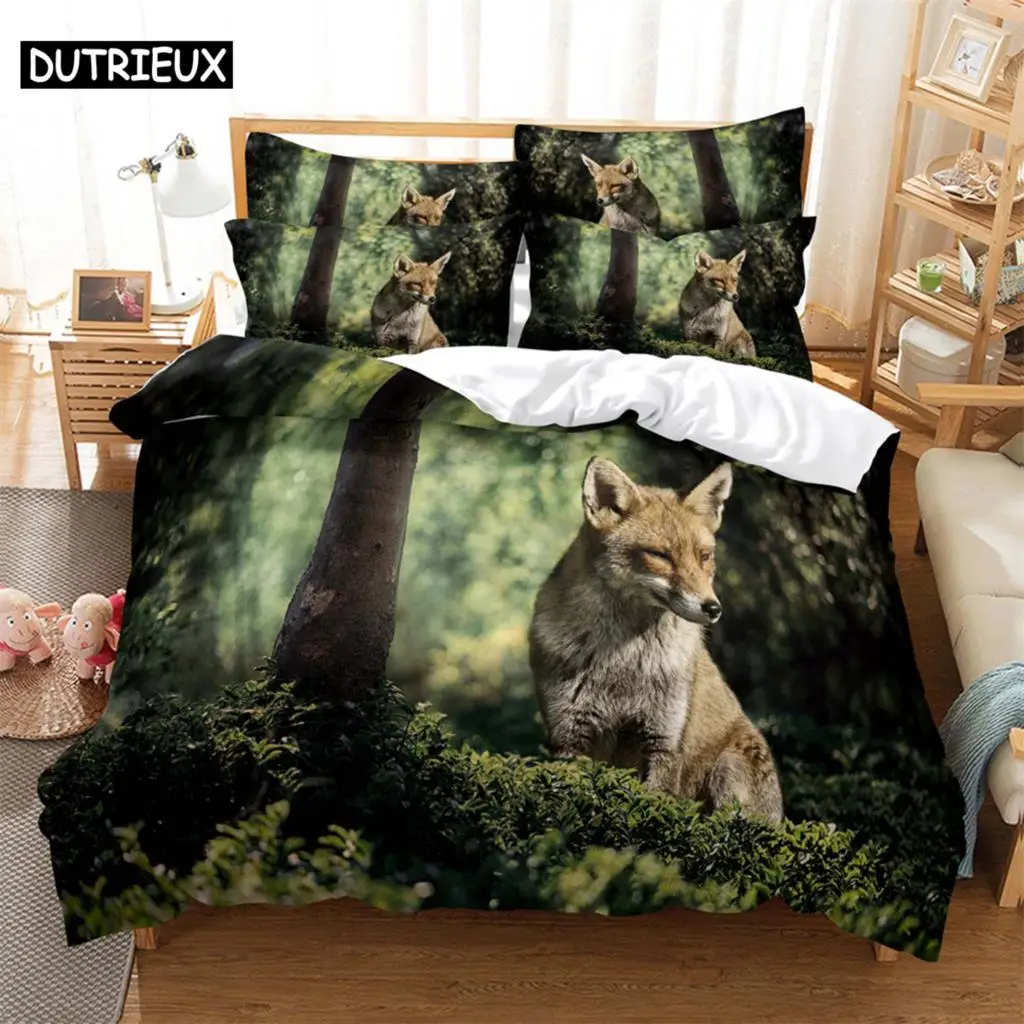 Animals 3D Digital Bedding Sets Home Bedclothes Super King Cover Pillowcase Comforter Textiles Bedding Set  bed cover set