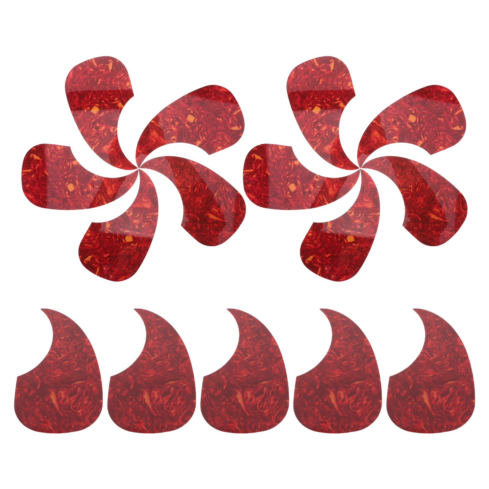 

15 Pcs Guitar Folk Accessories Sticker Acoustic Plate Scratch Glue Electric