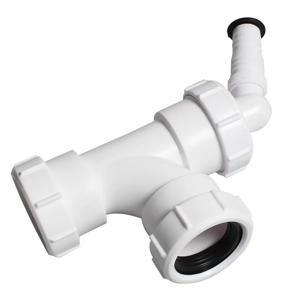 PVC Connector Tee 40mm for For HORN For Drainage with Precision Fit for Standard PVC Pipes and Reliable Gasket Sealing
