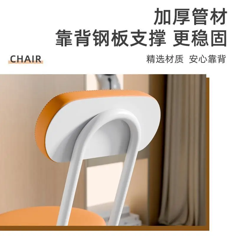 كرسي قابل للطي مسند الظهر كرسي الطعام المنزلي المحمولة طالب جامعي عنبر كرسي شرفة الترفيه كرسي بلا ظهر قابل للطي توفير المساحة #3